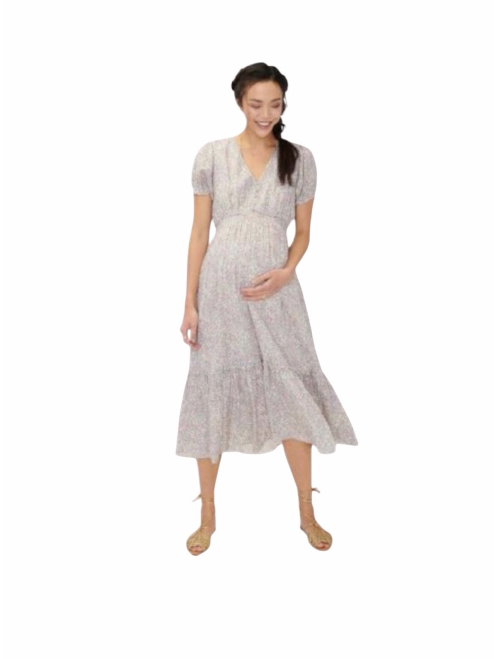 HATCH Emmeline Maternity Midi Dress Size 1